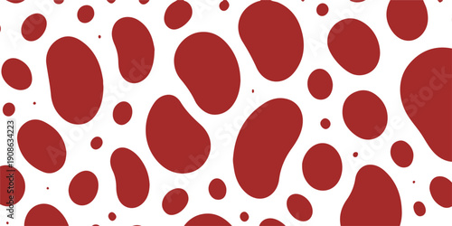 Seamless vector illustration of a red and white heart pattern for Valentine's Day romance decoration and holiday wallpaper design