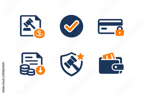 Service simple icon generation statement no digital image invoice card document vector