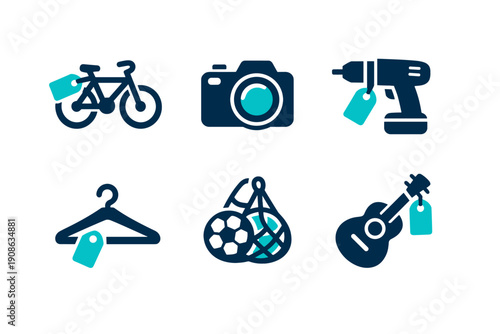 Scalable clean instrument power generation musical no rental letters vector icon image