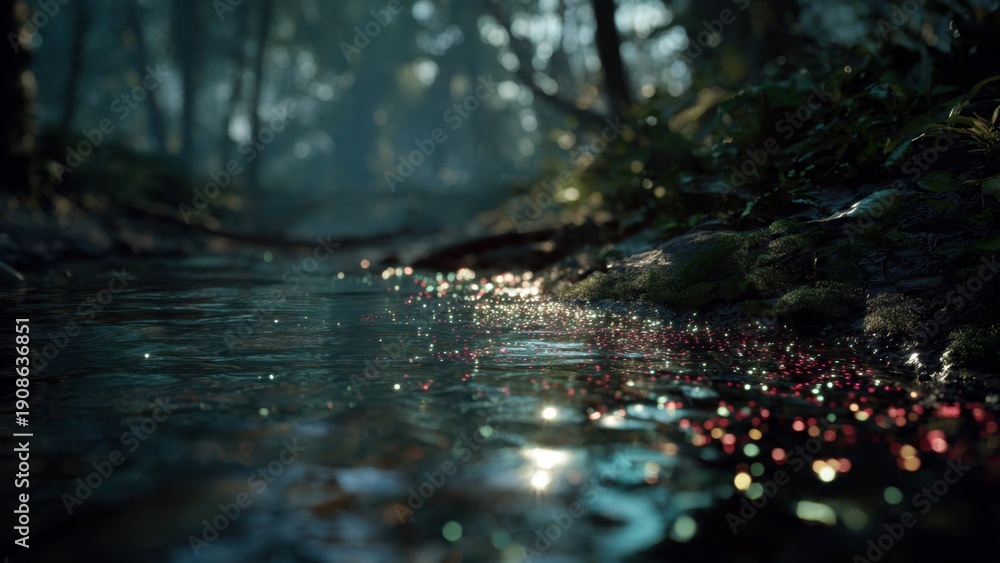 Fototapeta premium Magical Stream in Forest