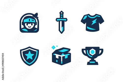 Vector simple image background no letters labels shirt virtual item icon level