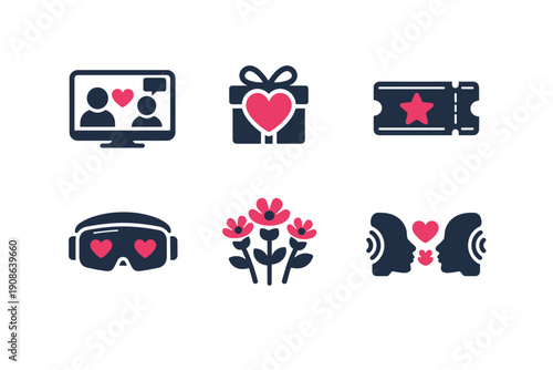 Image event no screen generation date text simple white icon vector flowers