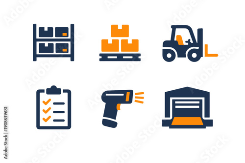 Vector text letters pallet no scalable simple icon forklift white background image