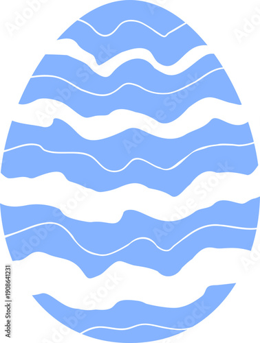 Easter Egg Wavy Pattern