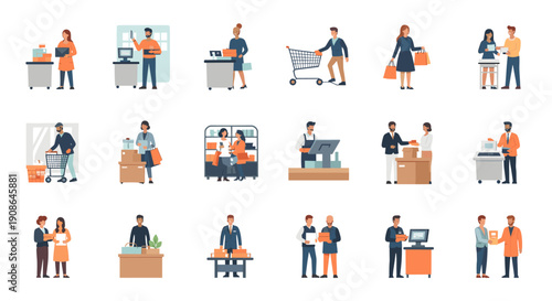 A professional exchange between colleagues, ideal for illustrating teamwork and collaboration in a corporate setting.