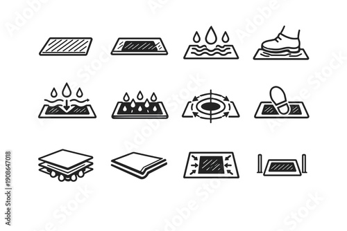 Simple focus uptake image absorption logic icon generation core vector precision primary