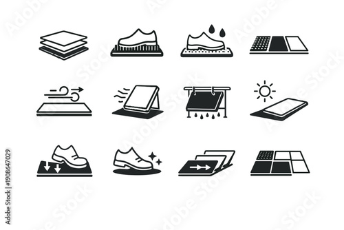 Simple plus absorbent silhouettes focus scraper vector drying generation icon staged image