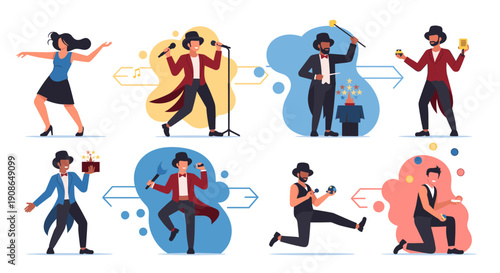 A joyful man in formal attire celebrates with a trophy, perfect for motivational content.