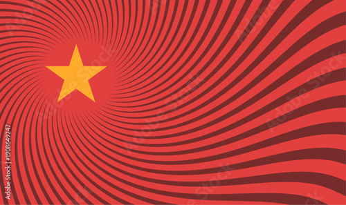 A bold communist-style propaganda vector