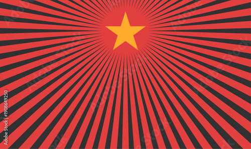 A bold communist-style propaganda vector