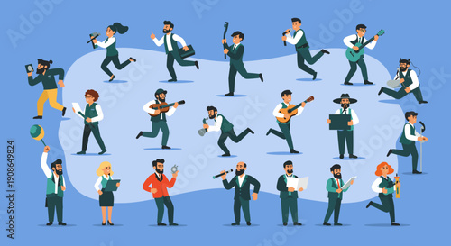 A cheerful man holding an umbrella, symbolizing optimism and readiness for challenges, perfect for motivational content.