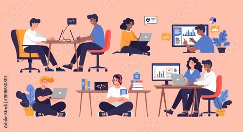 A cheerful man sitting next to a potted plant, evoking calmness and connection with nature, perfect for lifestyle content.