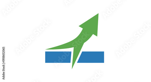 Green Arrow Graph Symbol Increase.