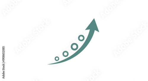 Green Arrow with Circles Going Up.