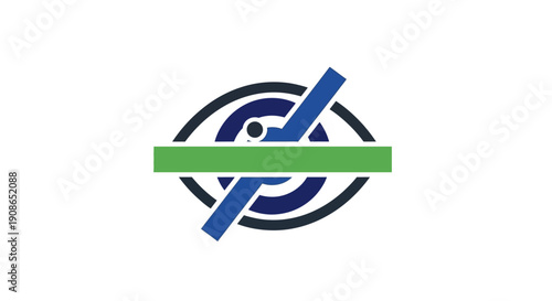 Green bar with blue checkmark logo.