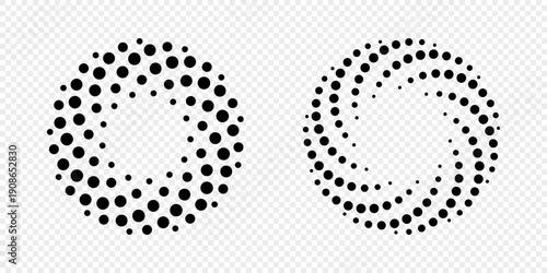 black and white dots