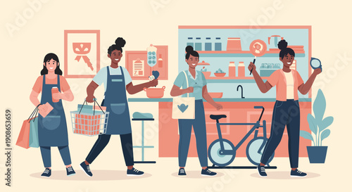 A cheerful shopper carries colorful bags, symbolizing joy and consumer satisfaction, perfect for retail marketing.