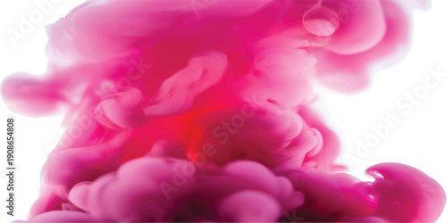 A pink piggy bank with a heart isolated on white background decorated with purple rose petals and spring floral patterns for a Valentine's Day holiday card vector illustration