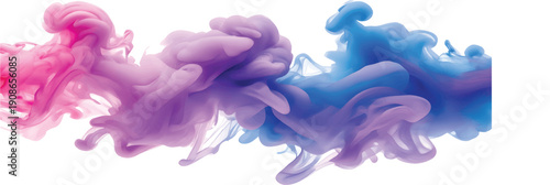 An abstract vibrant flower explosion with dynamic bursts of color, layered petals, and flowing motion, isolated on white background.