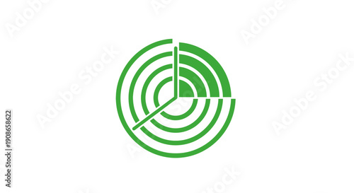 Green Target Icon with Concentric Circles.