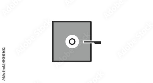 Grey safe lock box security.