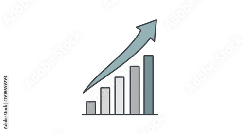 Increasing Business Growth Chart Graph.
