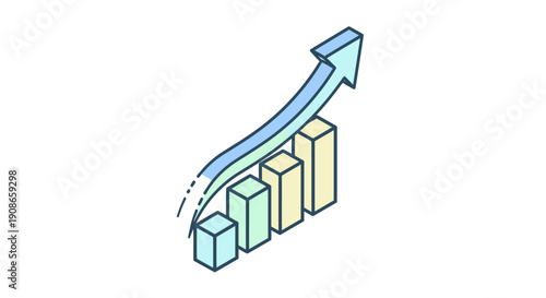 Increasing Business Growth Chart Graph.