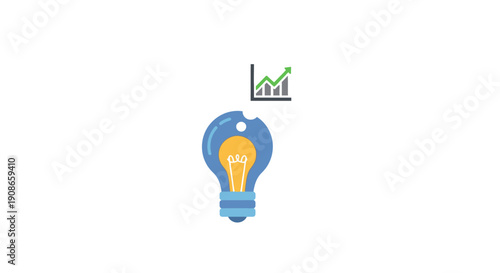 Innovative Idea Light Bulb Concept.