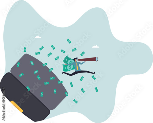 Financial success, make profit from investment opportunity, money management and wealth preservation .human life and situation.