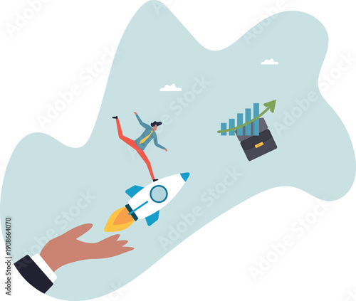 Venture capital to funding startup company, help or financial support entrepreneur or small company to launch project .human life and situation.