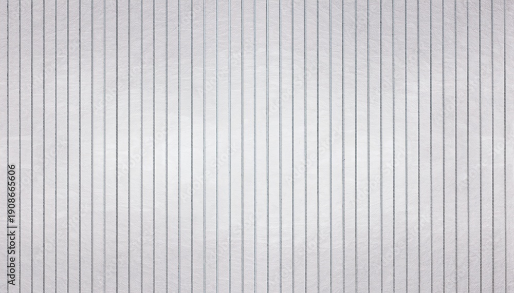 Obraz premium A seamless, white stone wall texture featuring vertical grooves for minimalist interior design or architectural renderings. Great as a modern background for websites or graphic elements.