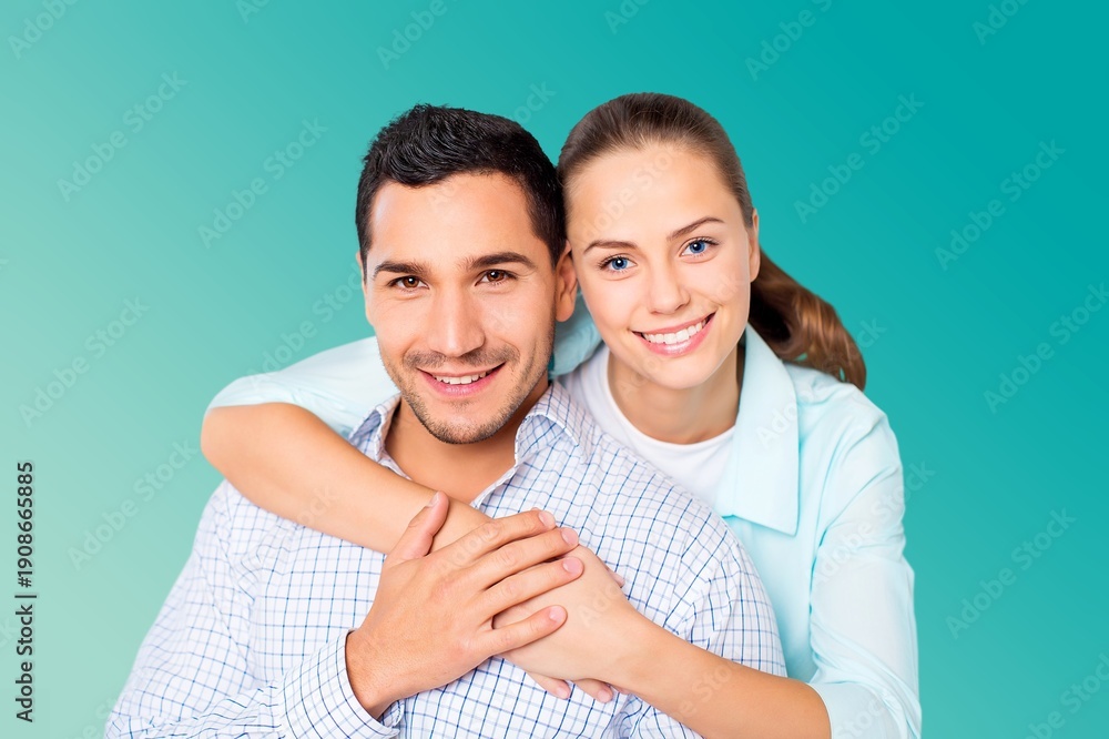 © BillionPhotos.com - portrait of happy young couple hugging and laugh