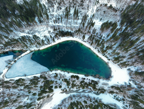 Frozen lake