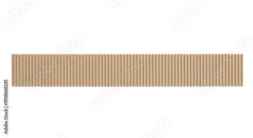 Blank corrugated tape strip mockup, ridged texture, straight layout, industrial look, isolated on white background,