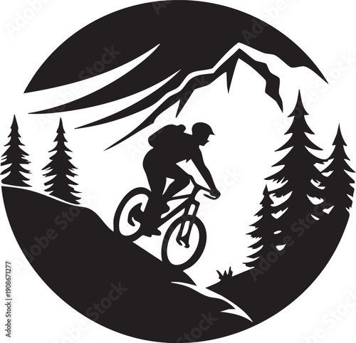 mountain bike silhouette