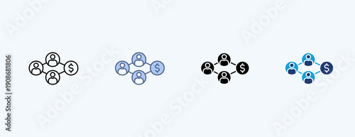 Social Media Multiple Icon Illustration Vector