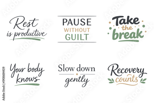 Motivational wellness messages for relaxation and recovery