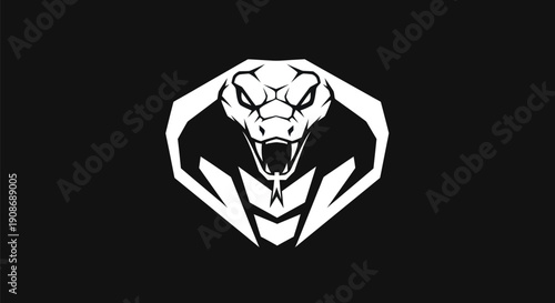 Cobra head emblem on black