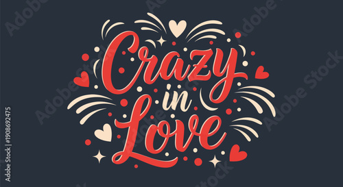 Crazy in love text design