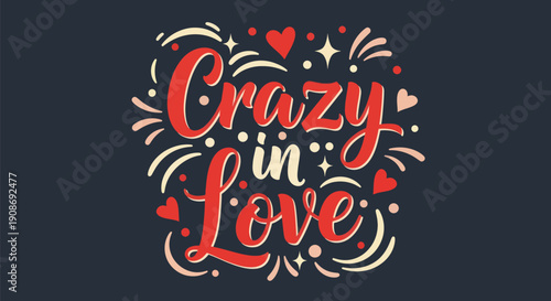 Crazy in love text design