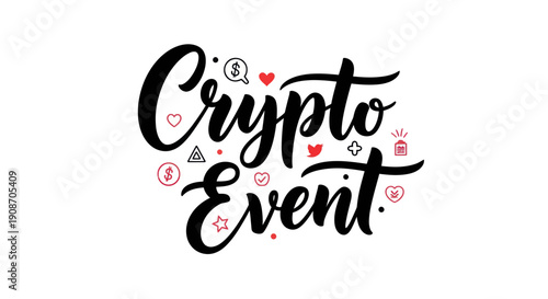 Crypto event promotion graphic