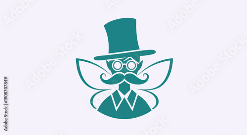 Stylized illustration of a dapper fairy