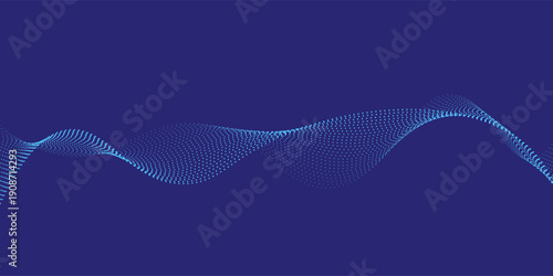 Modern abstract blue dark background with cyan waves cyan colour design. Vector simple illustration. Eps 10 edition