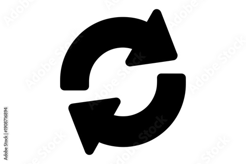 stylized loop arrow representing recycling and resource circularity