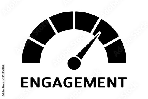 Conceptually Simple Gauge Measuring Engagement: Graphic of meter illustrates user interest