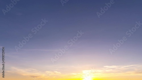 夕景の空のタイムラプス　背景素材