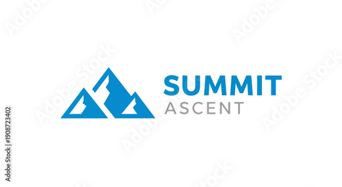 Summit Ascent logo with blue mountain peaks and text.