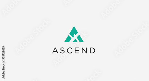 Ascend logo with abstract green triangles forming an upward arrow.