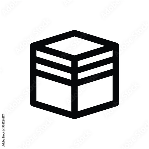 Kaaba Icon - Holy Building in Mecca for Hajj and Umrah