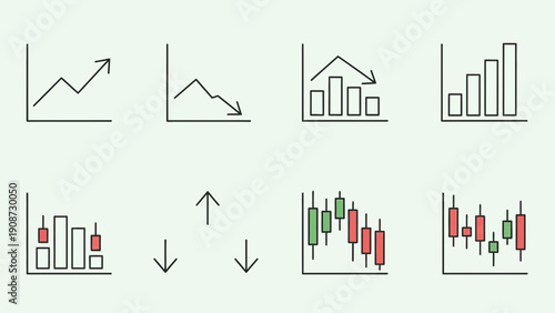 financial charts and graphs, business analysis, stock market